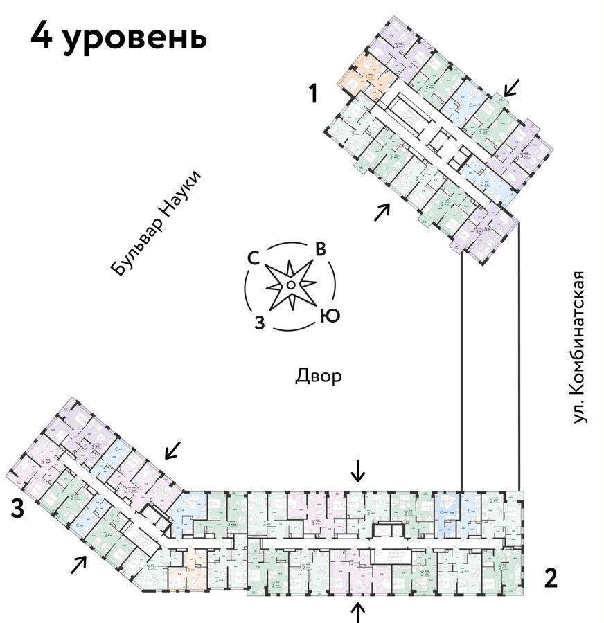 квартира г Тюмень р-н Калининский ул Комбинатская 16 корп. 1 фото 10