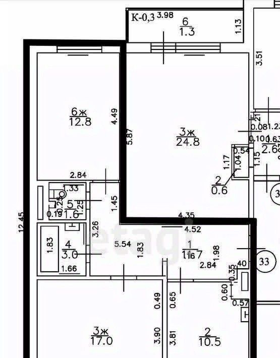 квартира г Калининград р-н Ленинградский ул Согласия 33 фото 19