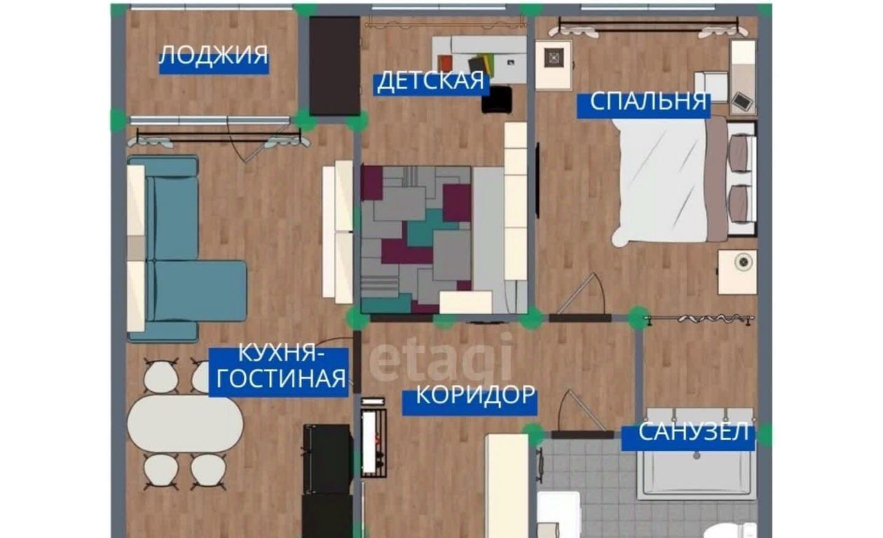 квартира г Омск р-н Кировский ул Взлетная 9/1 фото 8