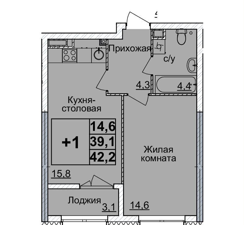 квартира г Нижний Новгород р-н Нижегородский Горьковская ул Родионова 10/1 ЖК «Горизонты Нижнего» фото 1