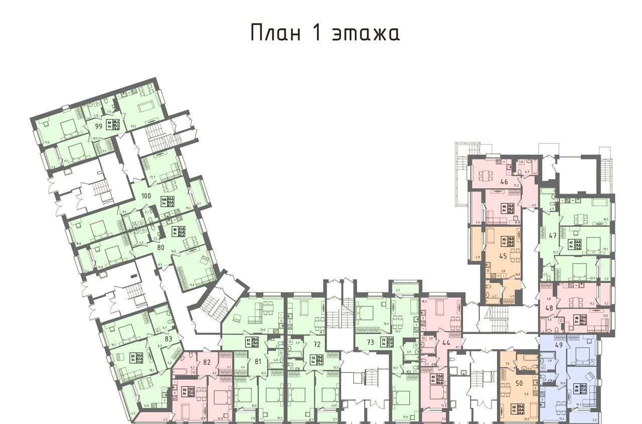 квартира г Петрозаводск р-н Древлянка ул Европейская 1 Древлянка ЖК «Равновесие» фото 9