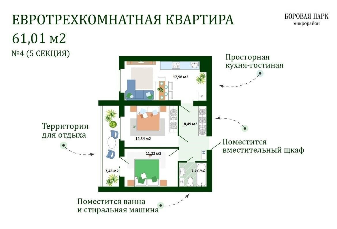 квартира р-н Смоленский д Ясенная ул Днепровская 19 корп. 7, Смоленск фото 1