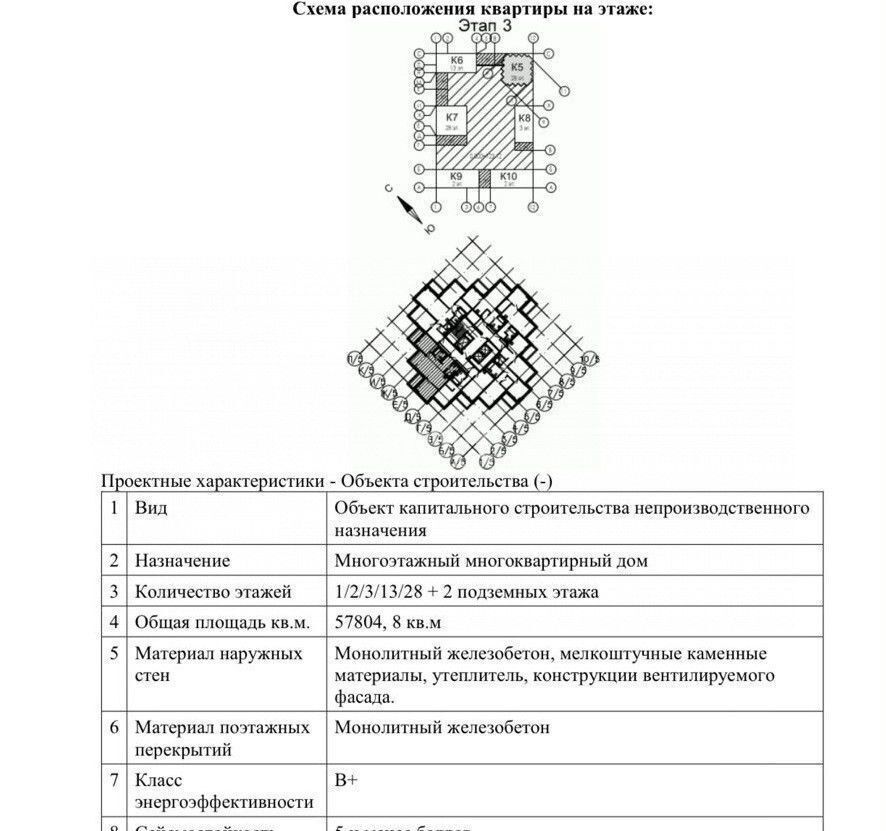 квартира г Москва метро Нагатинская наб Марка Шагала з/у 23/9 фото 3