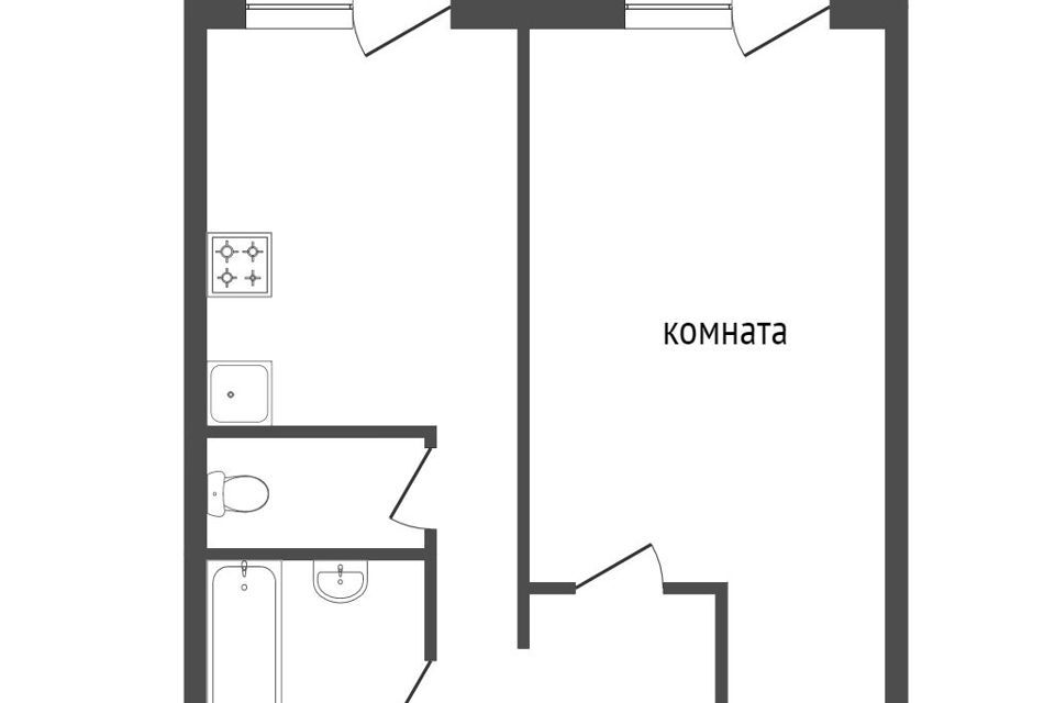 квартира г Красноярск р-н Центральный ул Линейная 76 городской округ Красноярск фото 1