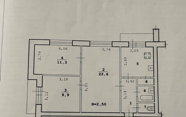 квартира г Волгоград р-н Дзержинский пр-кт Маршала Жукова 95 фото 2