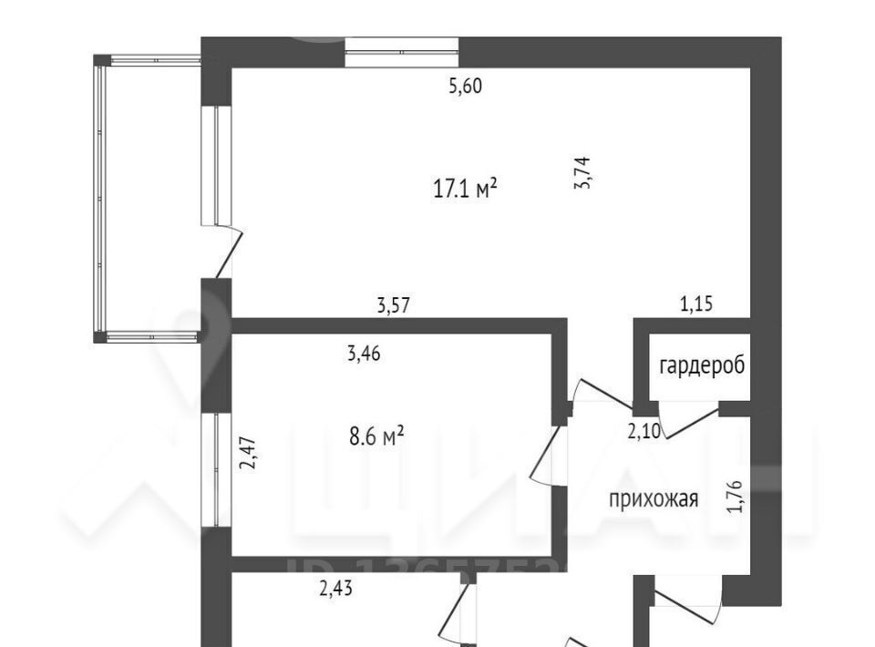 квартира г Санкт-Петербург метро Академическая ул Софьи Ковалевской 11к/5 округ Гражданка фото 2