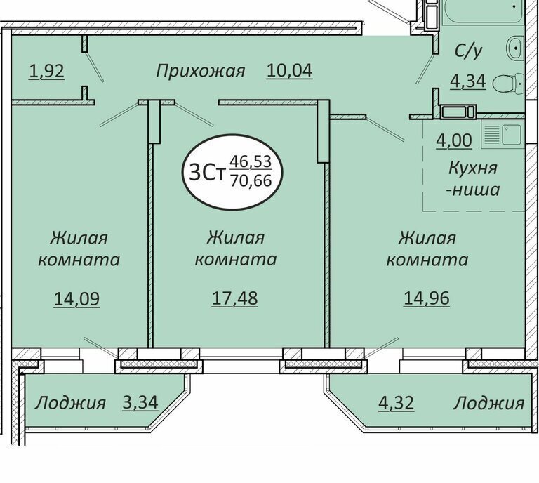 квартира г Новосибирск р-н Октябрьский Октябрьская фото 1