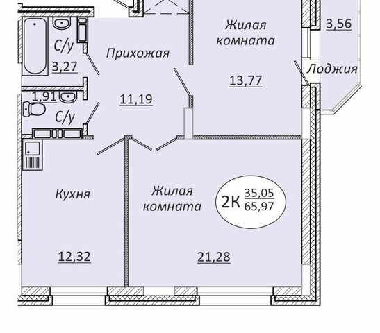 квартира р-н Октябрьский Золотая Нива ул 2-я Воинская 51 фото