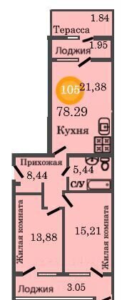 квартира г Калининград р-н Центральный ул Д.Донского ЖК «Централ Парк» жилой дом фото 2