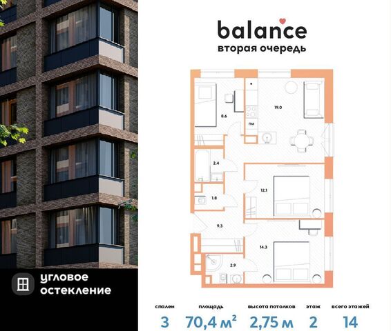 метро Окская пр-кт Рязанский 26/1 ЖК balance корп. 2 фото