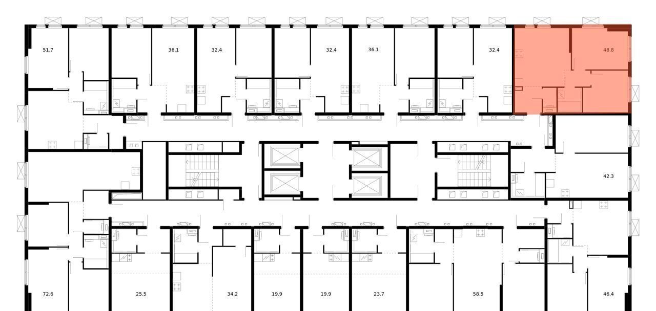 квартира г Москва метро Коломенская Второй Нагатинский корп. 6 фото 2