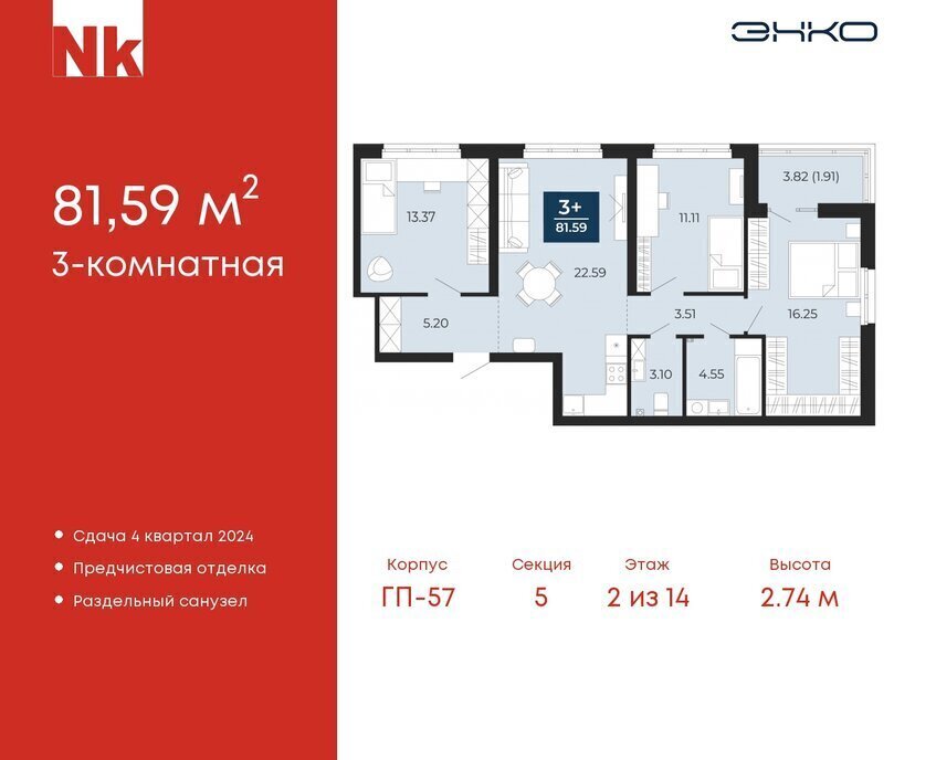 квартира р-н Тюменский д Патрушева ЖК «Никольский» Московское сельское поселение фото 1