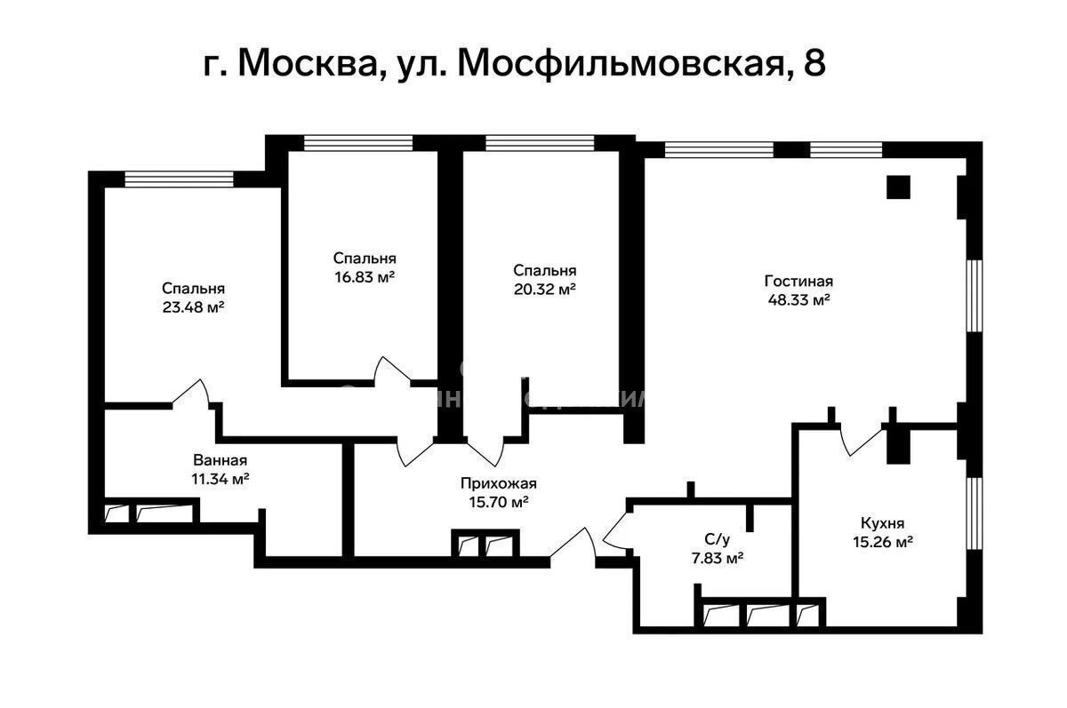 квартира г Москва метро Минская ул Мосфильмовская 8 дом на Мосфильмовской муниципальный округ Раменки фото 28