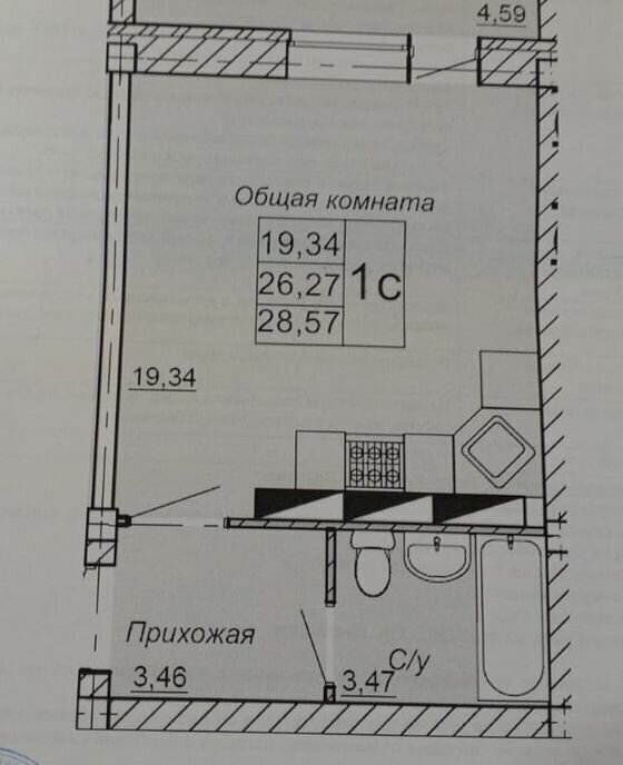 квартира г Ульяновск р-н Заволжский ул Карбышева 44 фото 9