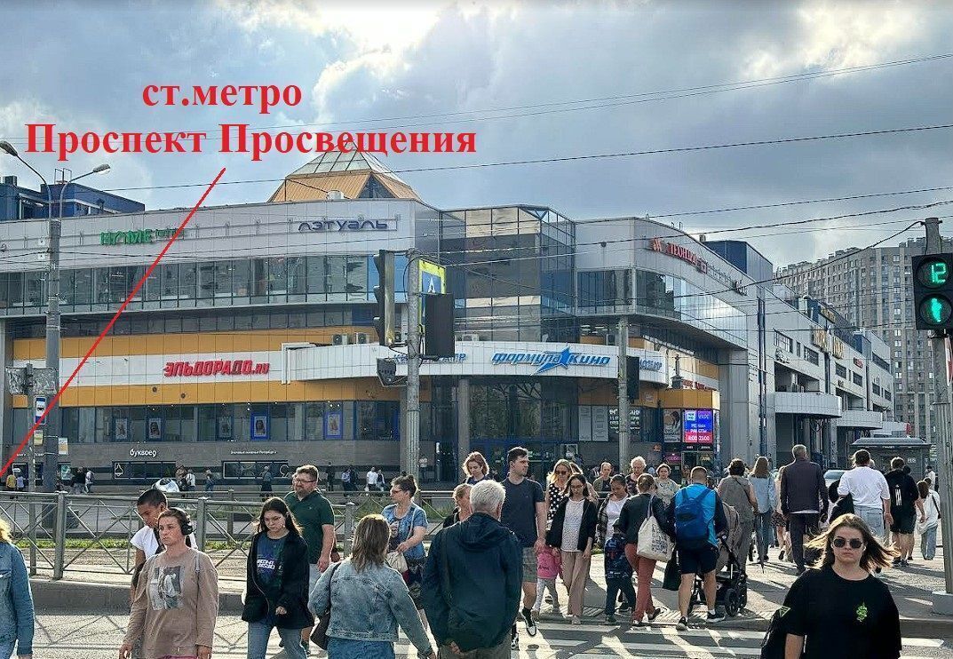 торговое помещение г Санкт-Петербург метро Проспект Просвещения пр-кт Энгельса 139/21 фото 1