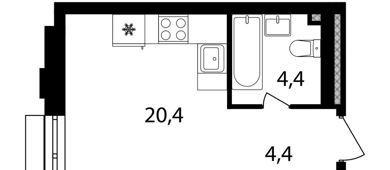 квартира г Москва метро Водный стадион ул Михалковская 48к/1 фото 1