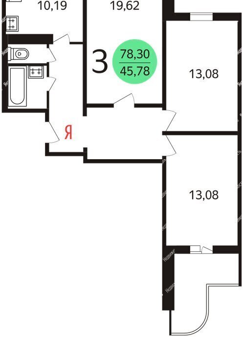 квартира г Москва метро Чертановская ш Варшавское 108к/1 фото 31