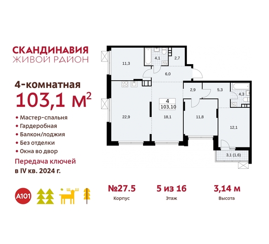 жилой район «Скандинавия» Сосенское, жилой комплекс Скандинавия, к 27. 5, Бутово фото