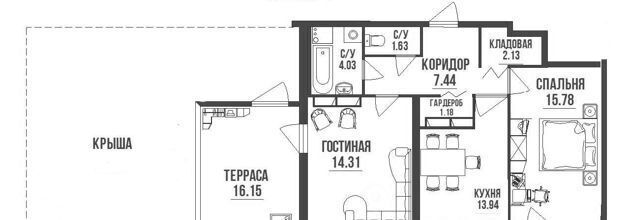 квартира г Санкт-Петербург метро Лесная Выборгская сторона ул Студенческая 14к/1 округ Ланское фото 2