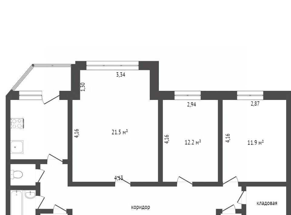 квартира г Сургут Железнодорожников ул Толстого 28 фото 2