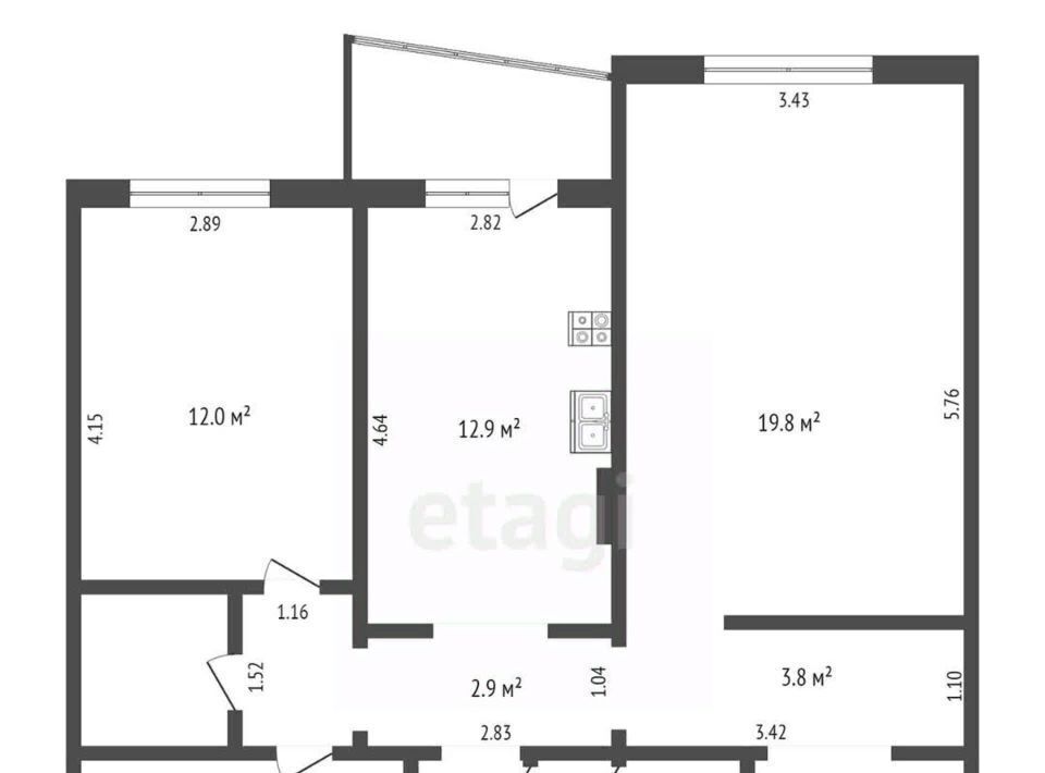 квартира г Сургут ул Иосифа Каролинского 12 30-й фото 2