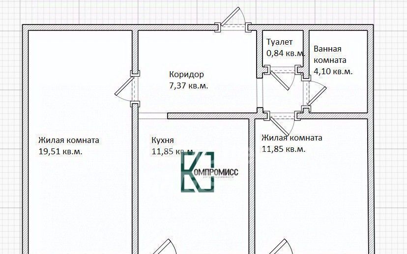 квартира г Краснодар р-н Прикубанский ул Героев-Разведчиков фото 2