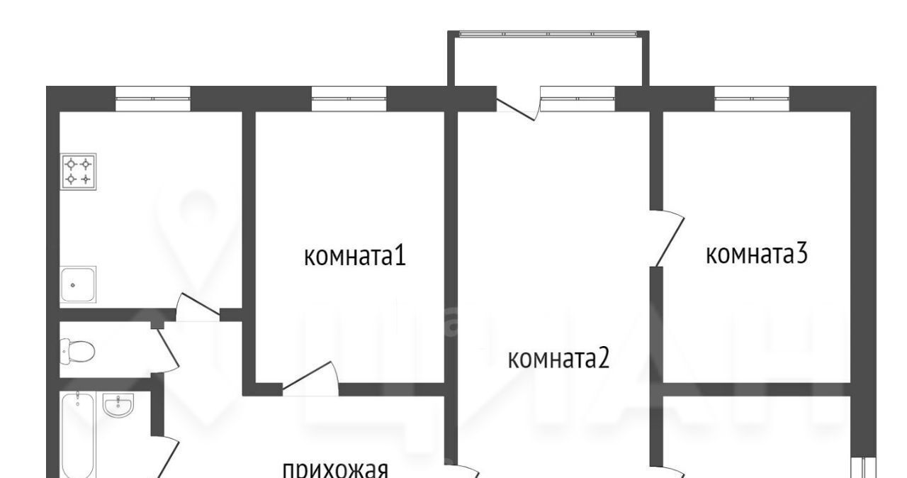 квартира г Воркута ул Димитрова 7 фото 2