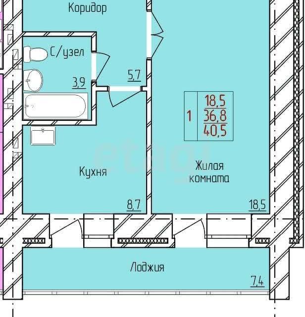 квартира р-н Благовещенский с Чигири ул Европейская 9/1 фото 8