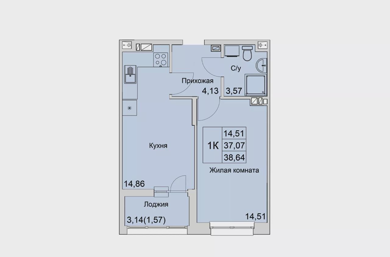 квартира г Батайск ул Булгакова 10 ЖК «Булгаков» фото 1