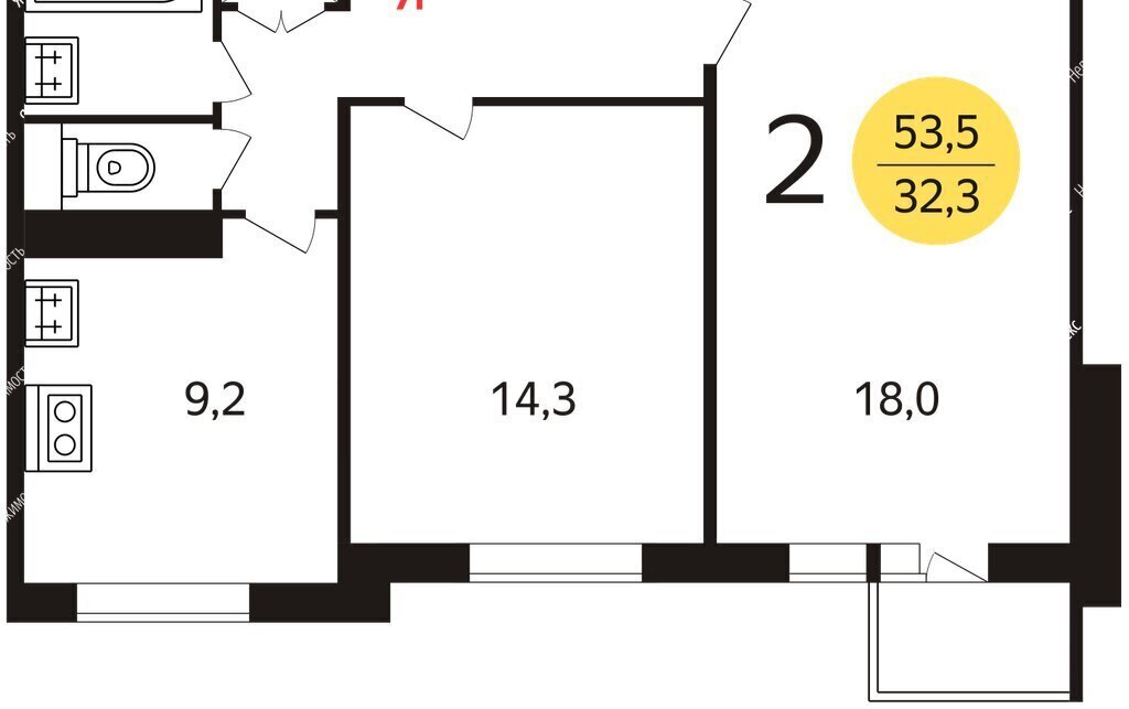 квартира г Москва метро Крылатское ул Крылатские Холмы 30к/4 фото 1