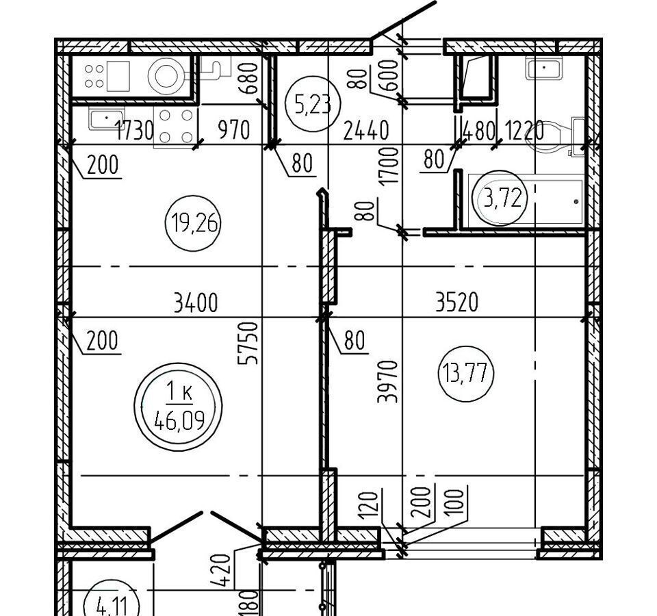 квартира г Тверь р-н Московский ш Бурашевское 60 блок-секция 3 фото 3