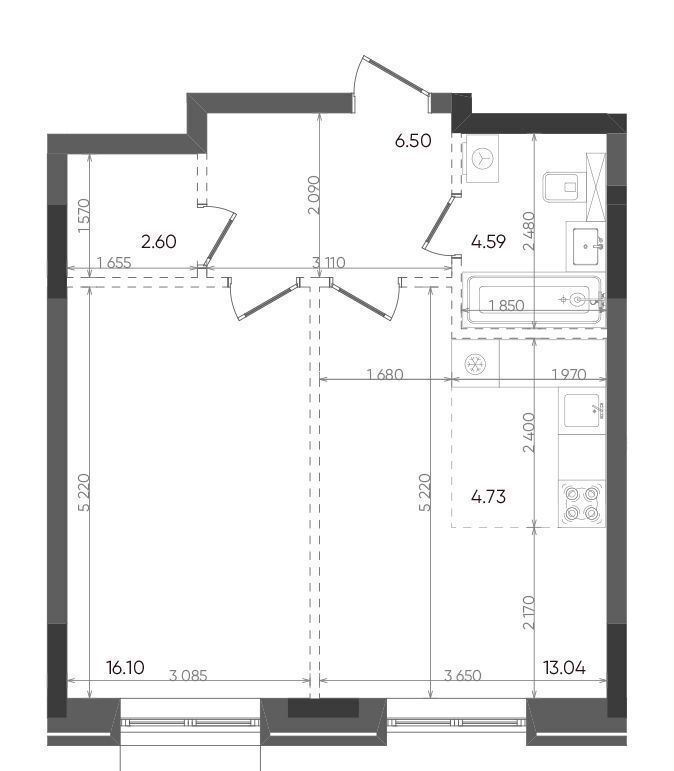 квартира г Казань метро Горки р-н Советский ул Бухарская 5 ЖК «Вознесенский квартал» фото 5