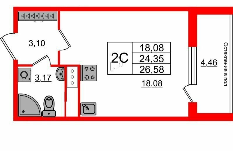 квартира г Санкт-Петербург метро Московская проезд 1-й Предпортовый 1 ЖК «Сенат в Московском» округ Новоизмайловское фото 1