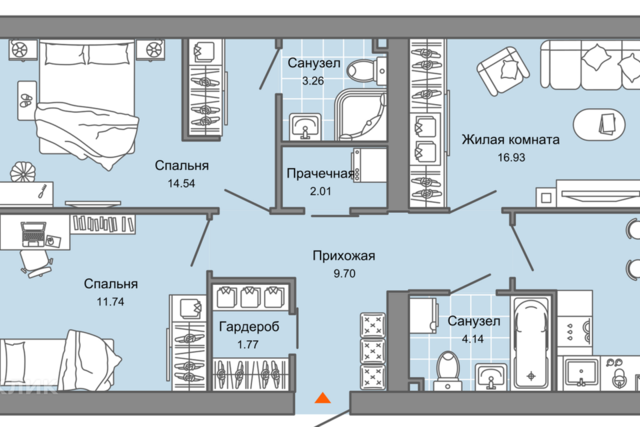 р-н Ленинский дом 2к/1 муниципальное образование Киров фото