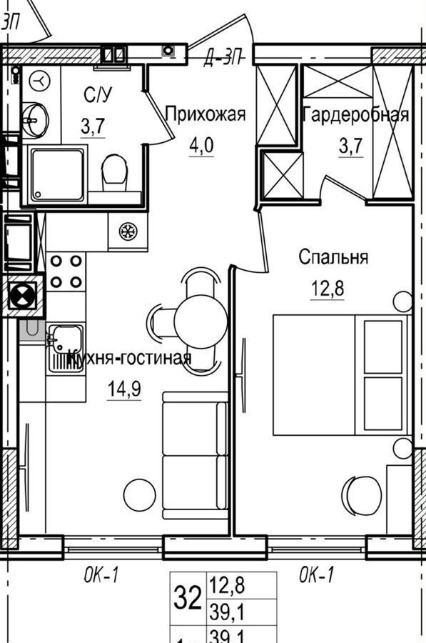 квартира г Калининград р-н Ленинградский ул Стекольная 1 фото 2