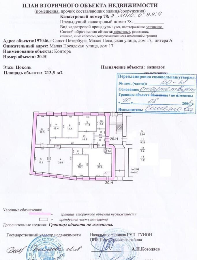 торговое помещение г Санкт-Петербург метро Горьковская ул Малая Посадская 17 фото 10