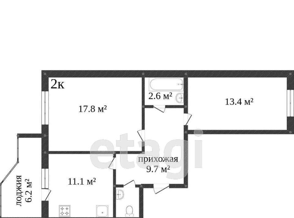 квартира г Кострома ул Галичская 51 фото 23