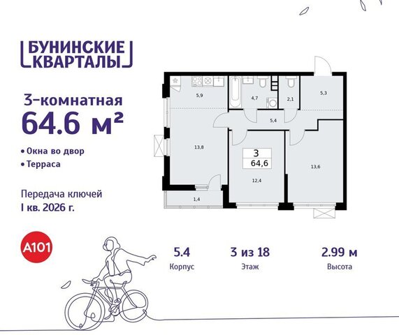 ЖК Бунинские Кварталы 5/1 метро Коммунарка метро Бунинская аллея ТиНАО фото