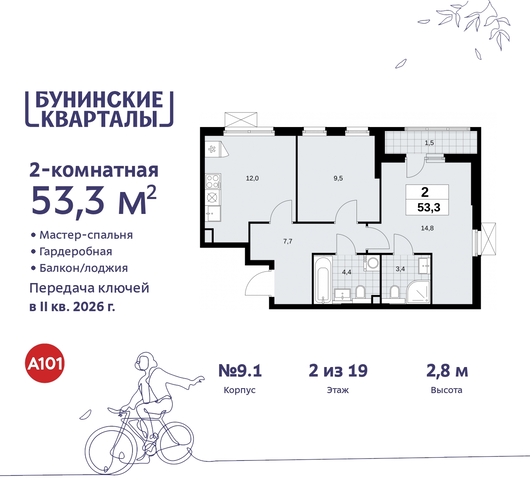 п Сосенское пр-кт Куприна 2 ЖК Бунинские Кварталы Сосенское, Ольховая, Бунинская аллея фото