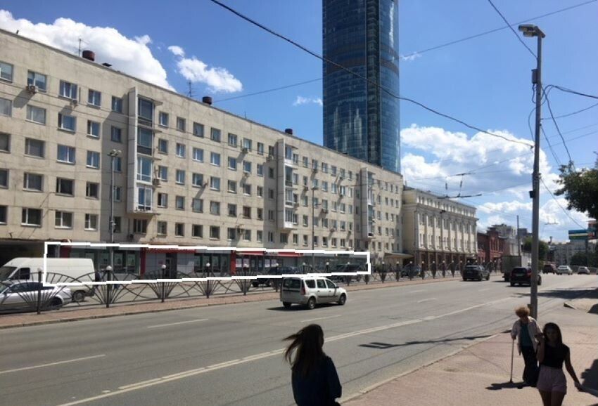 торговое помещение г Екатеринбург ул Карла Либкнехта 16 Площадь 1905 года фото 2