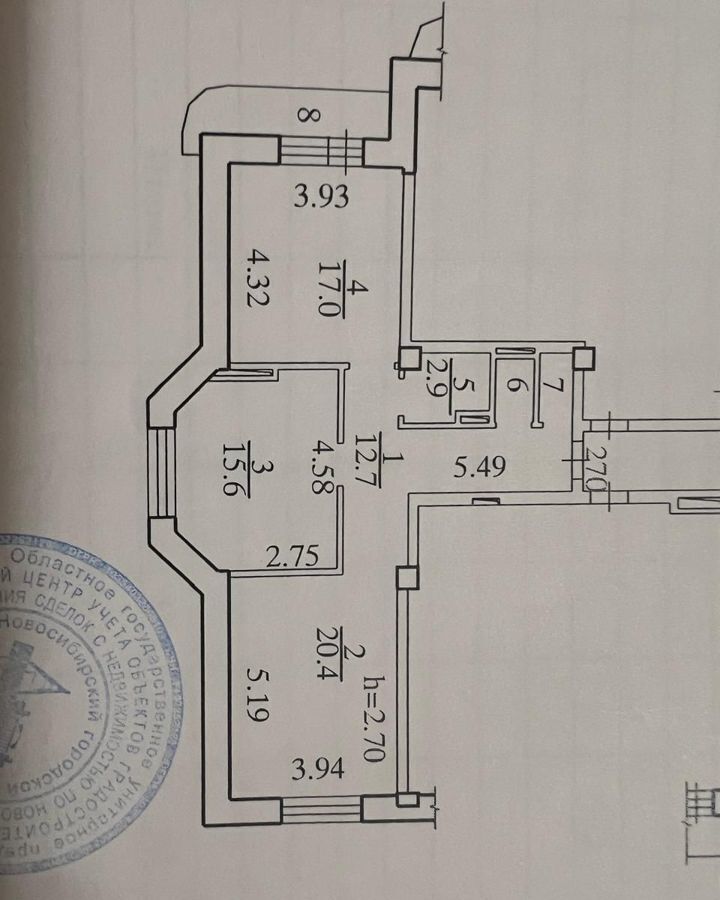 квартира г Новосибирск Заельцовская ул Дуси Ковальчук 250 фото 11