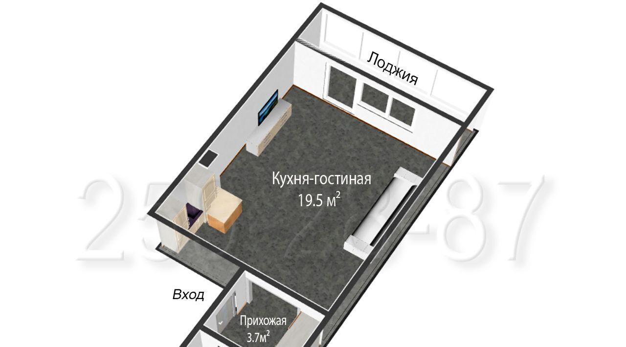 квартира г Красноярск р-н Центральный Покровский микрорайон ул Мужества 10в ЖК «Арбан Smart на Шахтеров» фото 3