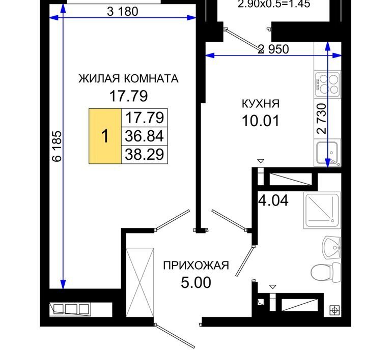 квартира г Ростов-на-Дону р-н Октябрьский Нефтекачка ЖК «Октябрь Парк» квартал фото 1