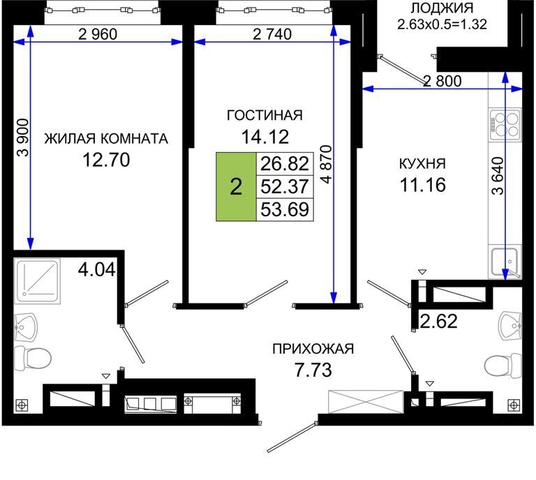 квартира г Ростов-на-Дону р-н Октябрьский Нефтекачка ЖК «Октябрь Парк» квартал фото 1