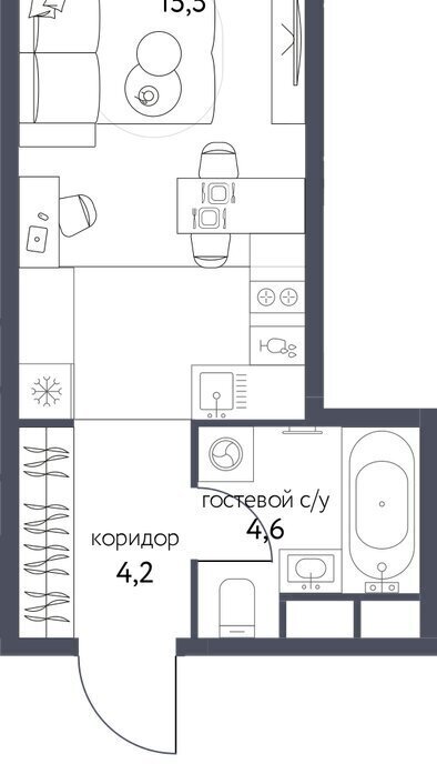 квартира г Москва метро Бульвар Рокоссовского ул Тагильская 2к/1 фото 1