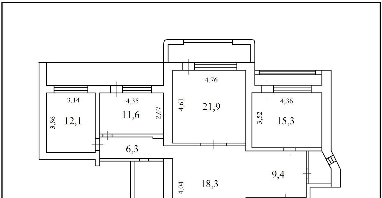 квартира г Кемерово р-н Центральный ул Красная 2б фото 19