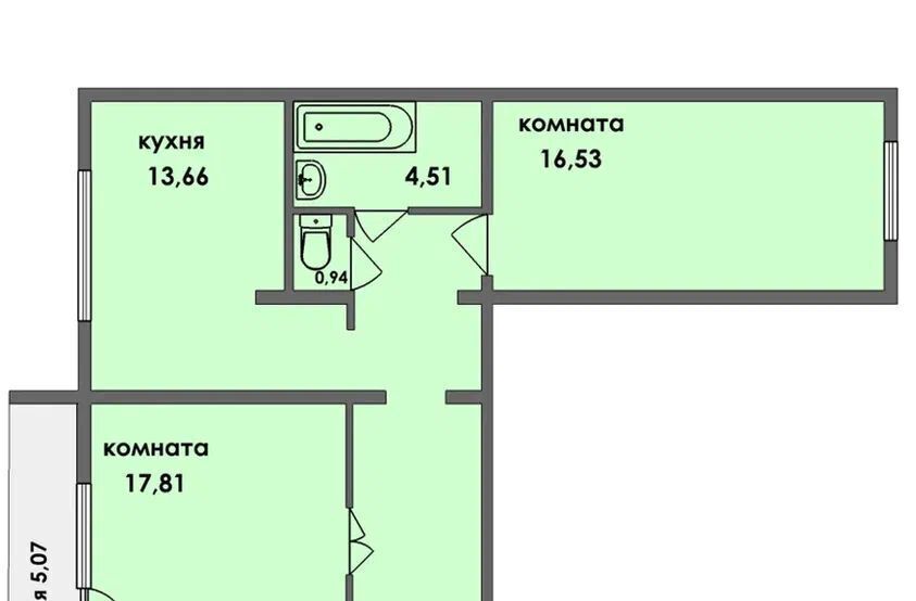 квартира г Челябинск р-н Курчатовский ул Молодогвардейцев 10б фото 2