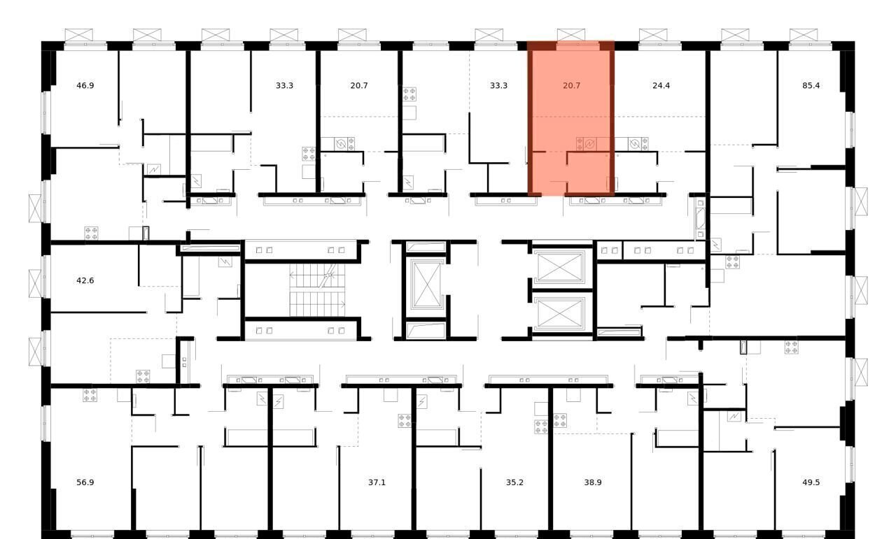 квартира г Одинцово Рассказовка, корп. 1. 27, Одинцово-1, стр. 2 фото 2