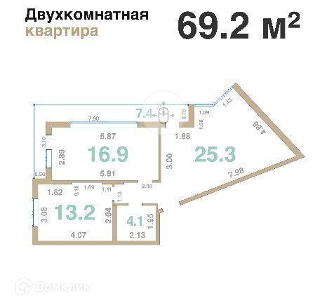 квартира г Новороссийск с Мысхако ул Шоссейная 27 муниципальное образование Новороссийск фото 1