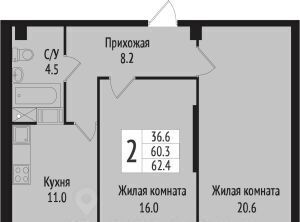 квартира р-н Всеволожский г Всеволожск ул Севастопольская 2к/1 Проспект Большевиков фото 2